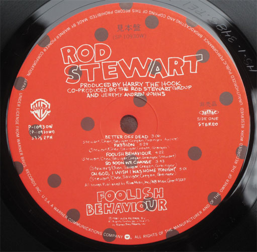 Rod Stewart / Foolish Behavior(緿ݥաˤβ