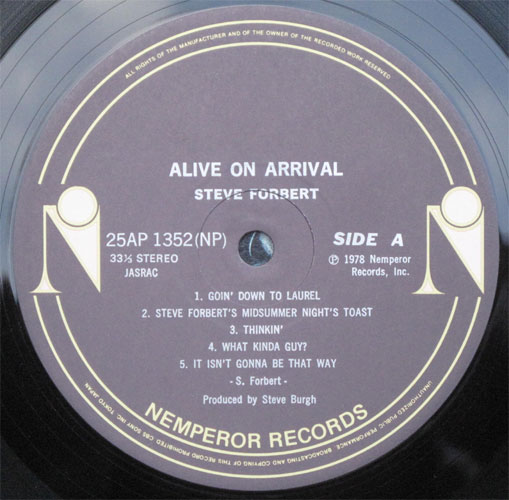 Steve Forbert / Alive On Arrival(USˤβ
