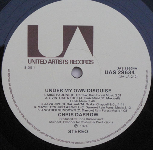 Chris Darrow / Under My own disguiceIn Shrink )β