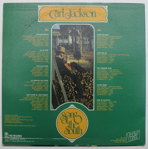 Carl Jackson / Song Of The Southβ