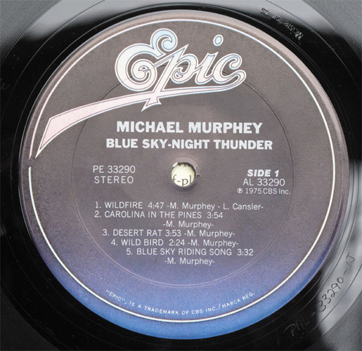 Michael Murphy / Blue Sky Night Thunderβ