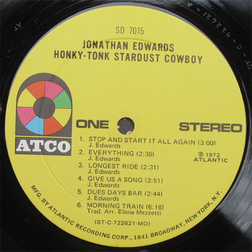 Jonathan Edwards / Honky-Tonk  Stardust Cowboyβ