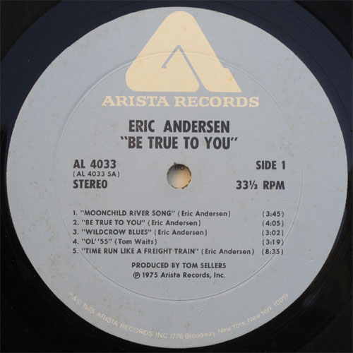 Eric Andersen / Be True To Youβ