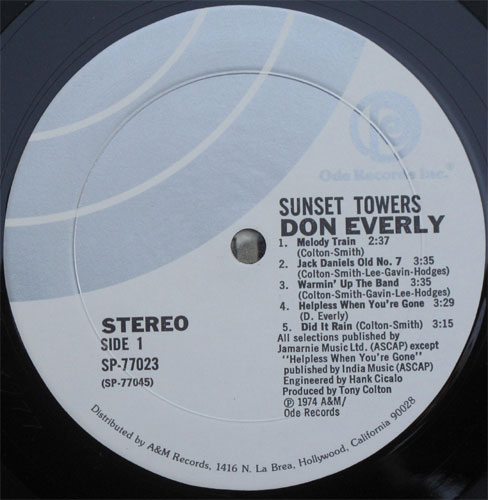 Don Everly / Sunset Towersβ