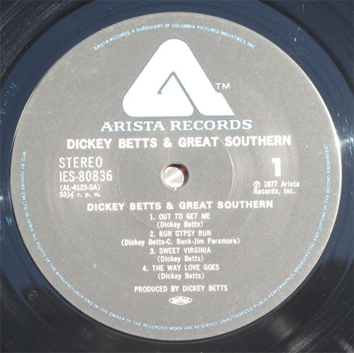 Dickey Betts & Great Southern / Dickey Betts & Great Southernβ