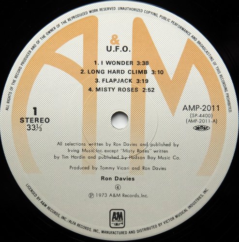 Ron Davies / U. F. O. (UFO) (JP)β