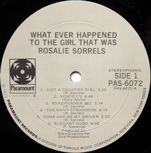 Rosalie Sorrels / What Ever Happened To The Girl That Wasβ
