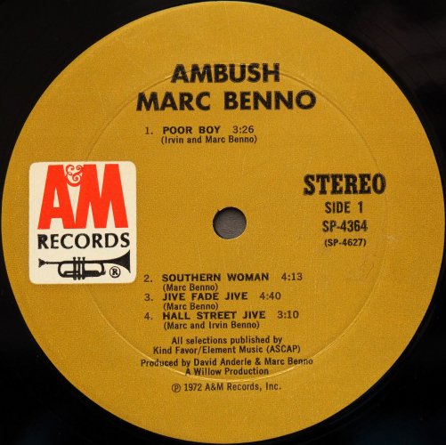 Marc Benno / Ambush (US Early Issue)β
