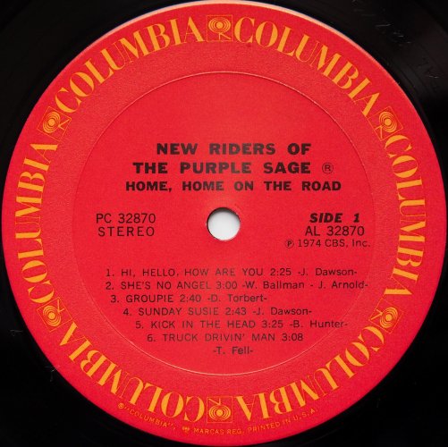 New Riders Of The Purple Sage / Home, Home On The Roadβ