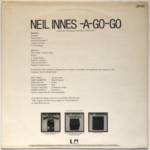Neil Innes / -A-Go-Go (How Sweet to be an Idiot) (UK Reissue of 1st Album)β