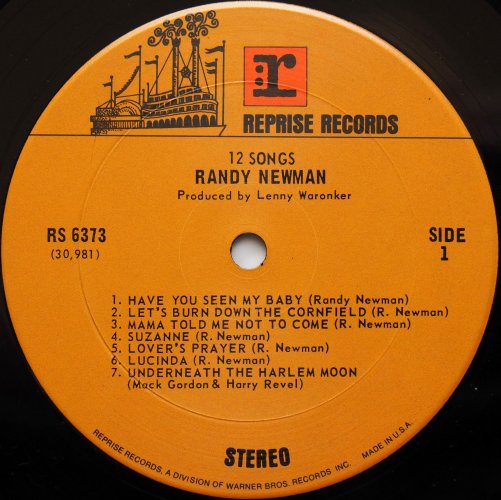 Randy Newman / 12 Songsの画像