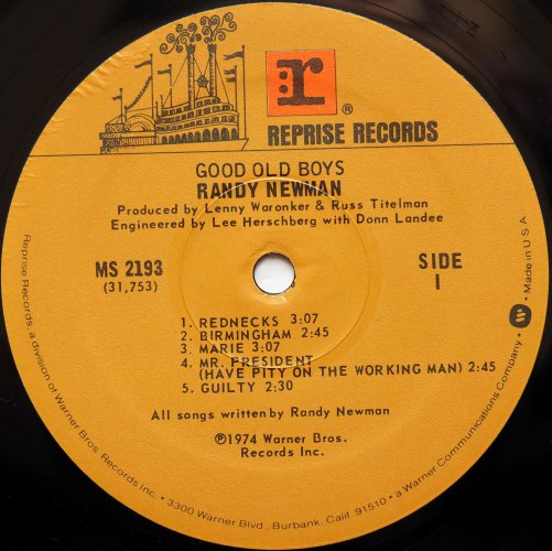 Randy Newman / Good Old Boysの画像
