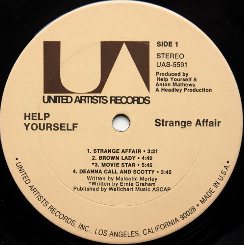 Help Yourself (Ernie Graham) / Strange Affair (US)β