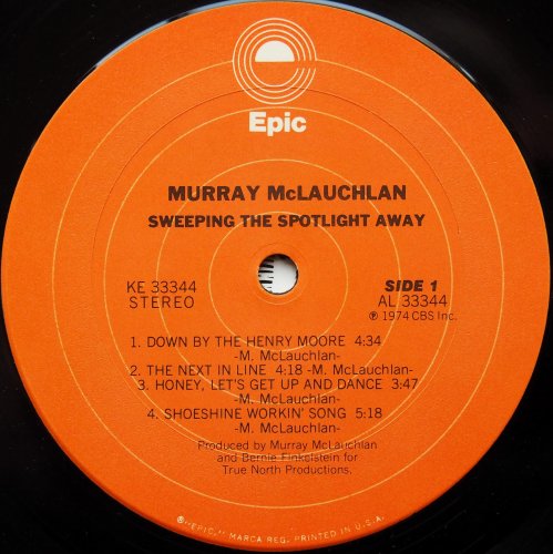 Murray McLauchlan / Sweeping the Spotlight Away (US)β