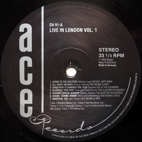 VA (Mickey Jupp, Diz & The Doormen, Red Beans & Rice etc) / Live In London Vol. 1β