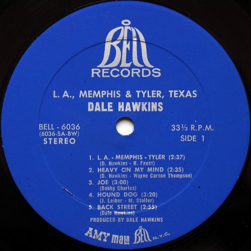 Dale Hawkins / L.A., Memphis & Tyler, Texas (US)β