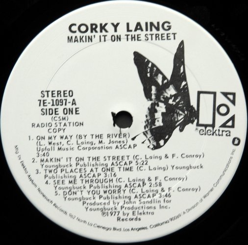 Corky Laing / Makin' It On The Street (Rare White Label Promo)β