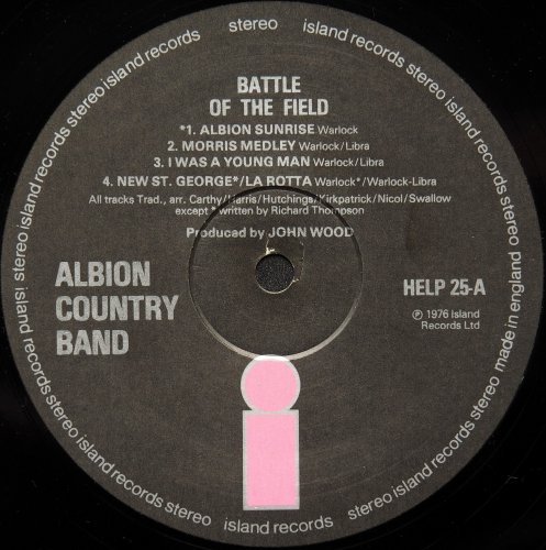 Albion Country Band / Battle Of The Field (UK)β