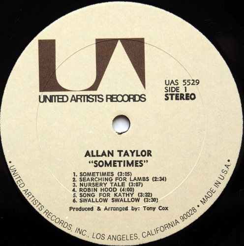 Allan Taylor / Sometimes (US)β