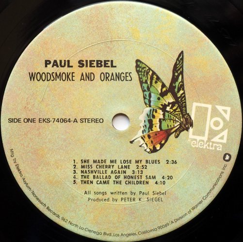 Paul Siebel / Woodsmoke and Oranges (2nd Issue)β