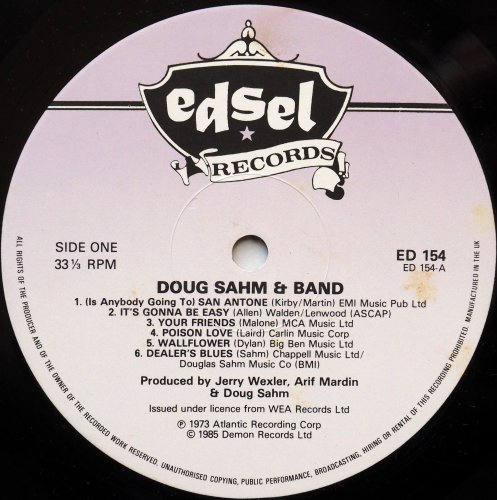 Doug Sahm / Doug Sahm And Band (UK Reissue)β