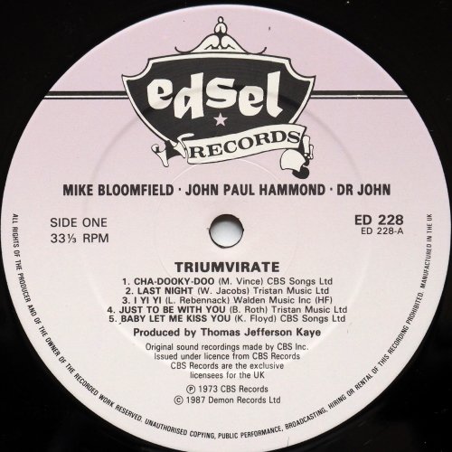 Bloomfield - Hammond - Dr. John / Triumvirate (UK 80s)β