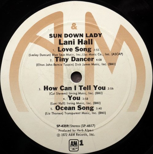 Lani Hall / Sun Down Lady (US 2nd Issue)β