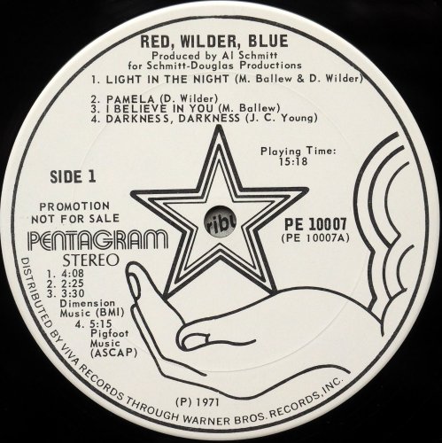 Red, Wilder, Blue / Red, Wilder, Blue (White Label Promo)β