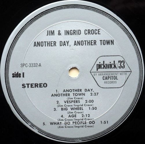 Jim & Ingrid Croce / Another Day, Another Town (In Shrink)β
