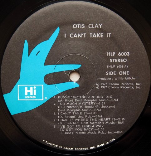 Otis Clay / I Can't Take Itβ
