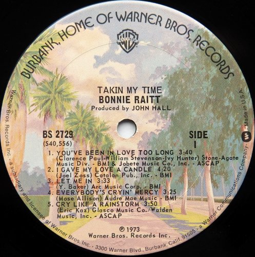 Bonnie Raitt / Takin' My Time (US Later)β