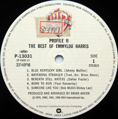 Emmylou Harris / Profile II: The Best Of Emmylou Harris (JP In Shrink)β