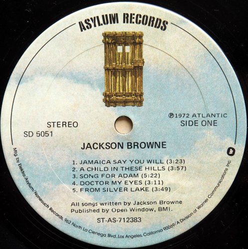 Jackson Browne / Jackson Browne (Saturate Before Using) (US Later Issue)β