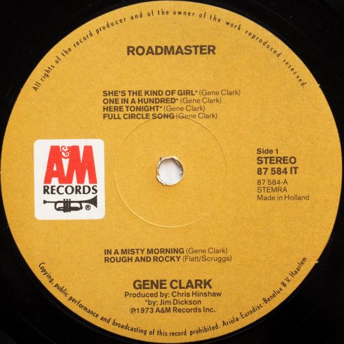 Gene Clark / Roadmaster (Netherlands 1st Issue!!)β