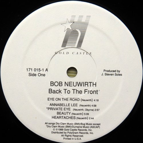 Bob Neuwirth / Back To The Frontβ