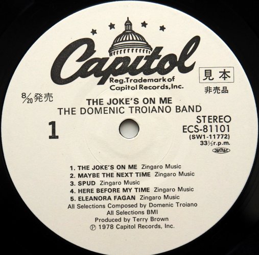 Domenic Troiano Band / The Joke's On Me (٥븫  )β