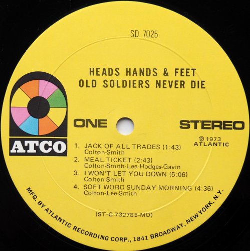 Heads Hands And Feet / Old Soldiers Never Dieβ