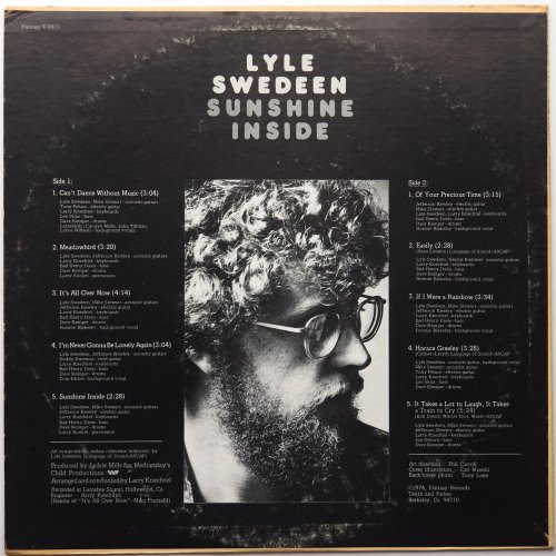 Lyle Swedeen / Sunshine Inside (Promo)β