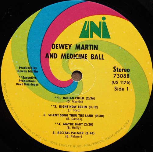 Dewey Martin And Medicine Ball / Dewey Martin And Medicine Ballβ
