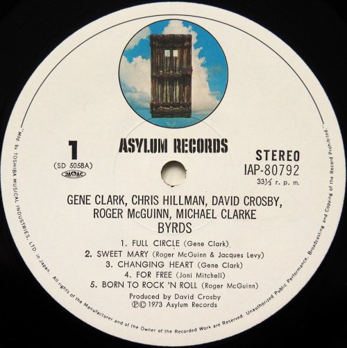 Byrds, The / Byrds (Gene Clark, Chris Hillman, David Crosby, Roger McGuinn, Michael Clarke JP 1st) β