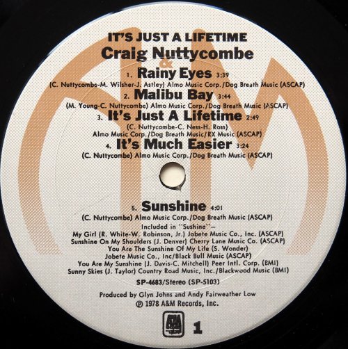 Craig Nuttycombe / It's Just A Lifetimeβ