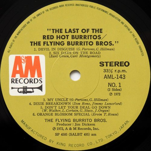 Flying Burrito Brothers / Last Of The Red Hot Burritos (JP )β