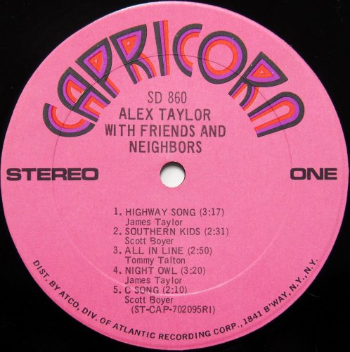 Alex Taylor / Alex Taylor With Friends and Neighbors β