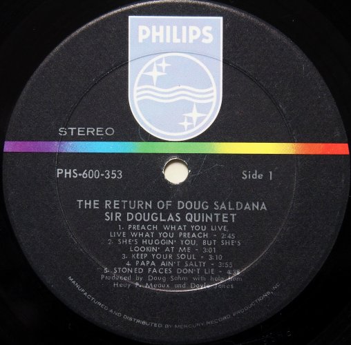 Sir Douglas Quintet / The Return Of Doug Saldanaβ