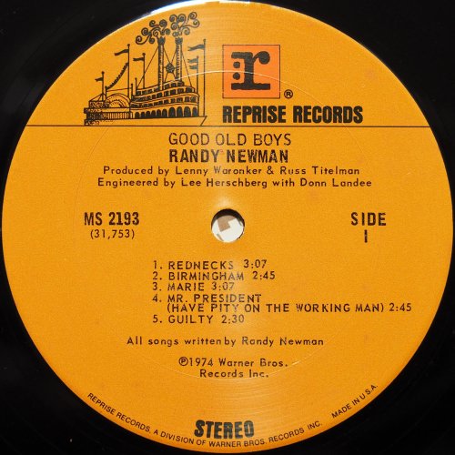 Randy Newman / Good Old Boys (US Early Issue)β