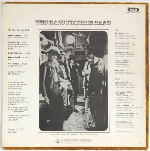 Hans Staymer Band / Hans Staymer Band (1st US)β