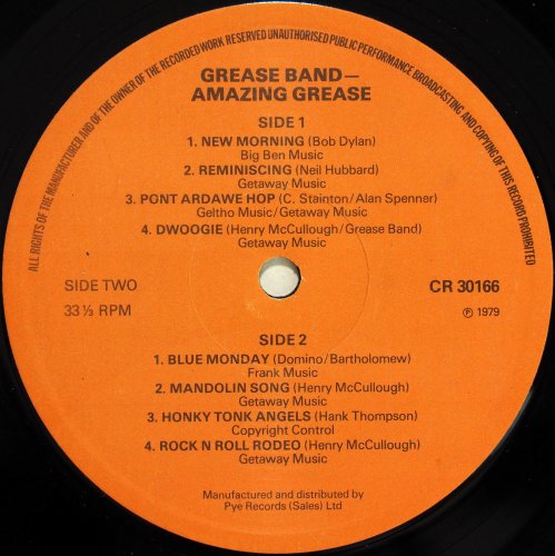 Grease Band / Amazing Grease (Reissue In Shrink)β