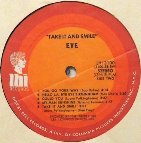 Eve / Take It And Smile (Ry Cooder)β