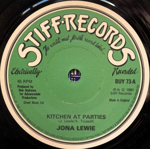 Jona Lewie / You'll Always Find Me In The Kitchen At Parties  (UK 7