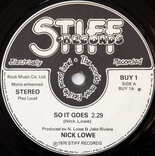 Nick Lowe  / So It Goes (7